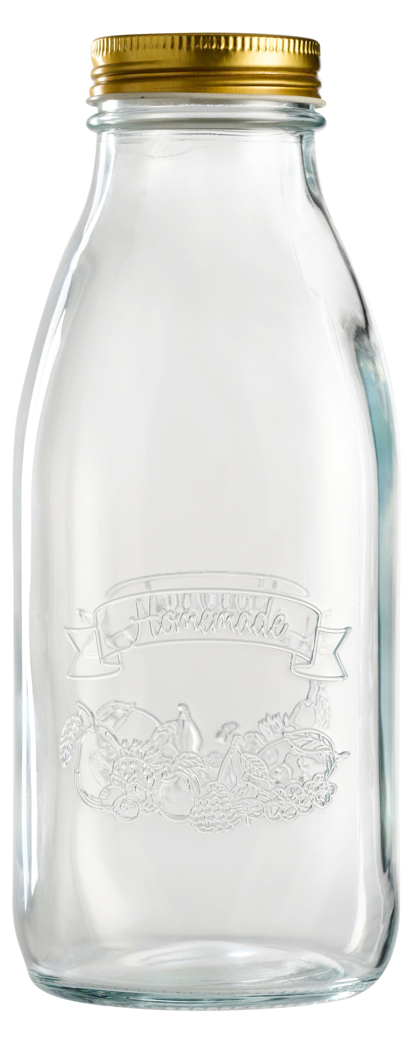 SCHOU Einmachglas Flasche mit Schraubdeckel 1l  