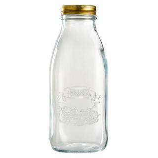 SCHOU Bouteille Mason jar avec bouchon à vis 1l  