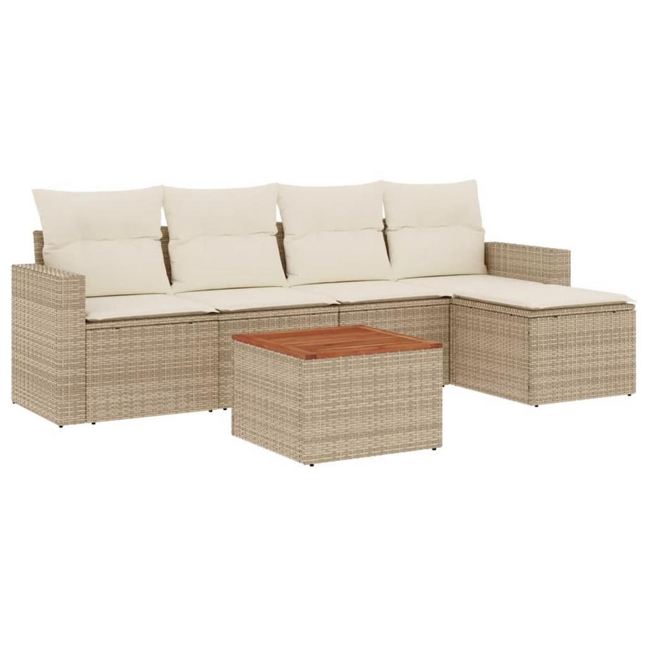 set divano da giardino Polirattan