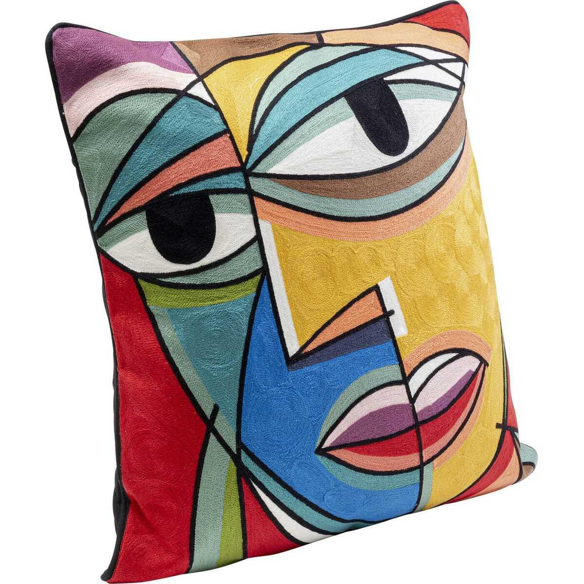 KARE Design Kissen Faccia Arte Colore Left 50x50  