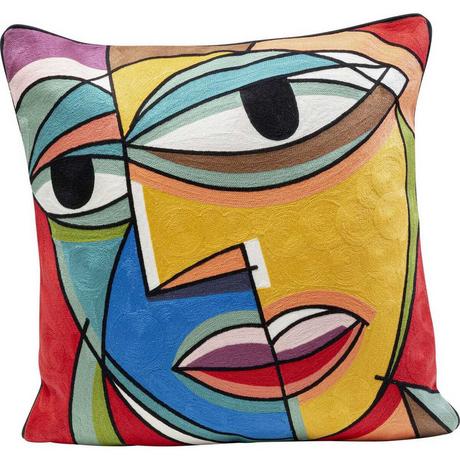 KARE Design Kissen Faccia Arte Colore Left 50x50  