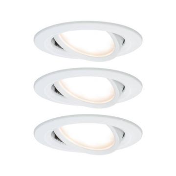 LED Einbauleuchte 3-Step-Dim Nova Coin Basisset schwenkbar rund 84mm 50° Coin 3x6W 3x460lm 230V