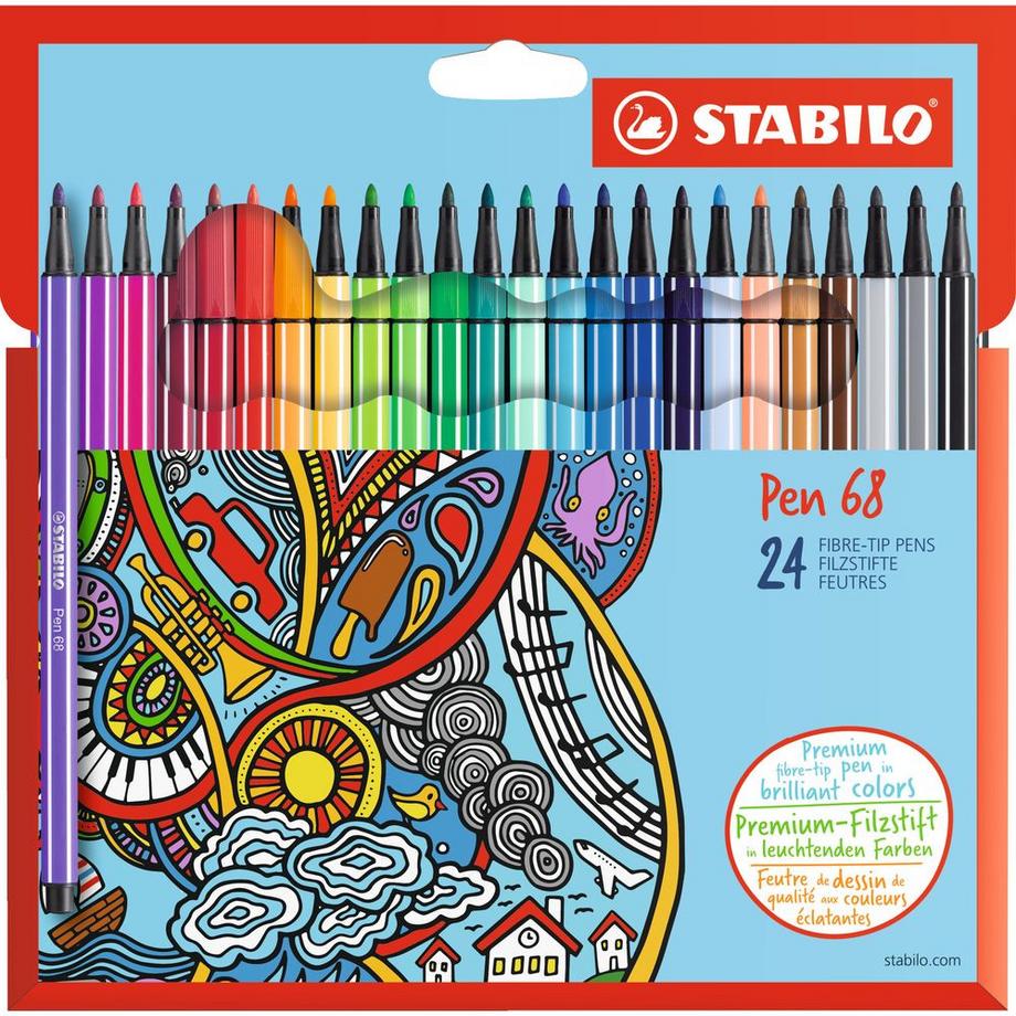 STABILO Pen 68 Fasermaler Kartonetui  