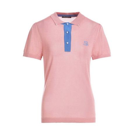 Bellemere New York  Polo chic bicolore en Tencel pour femme 