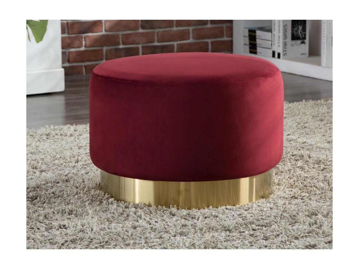 Vente-unique Pouf en velours CLORIA  