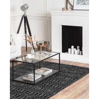 Beliani Tapis en Soie artificielle Moderne ADATEPE  