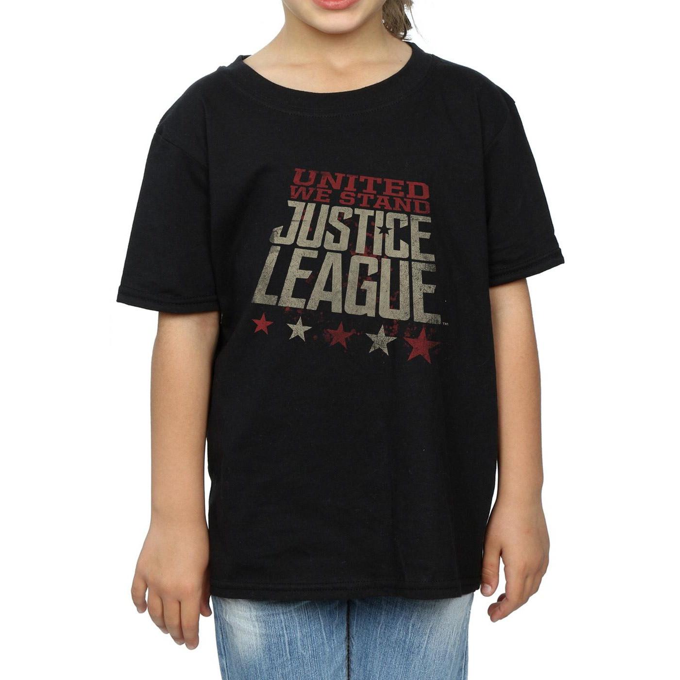 DC COMICS  Tshirt JUSTICE LEAGUE MOVIE UNITED WE STAND 