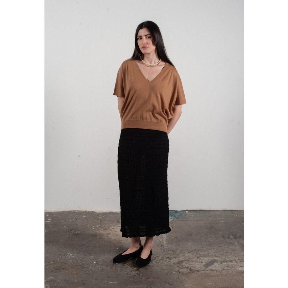 Studio Cashmere8 KELLY 6 V-Ausschnitt Fledermausärmel Pullover  