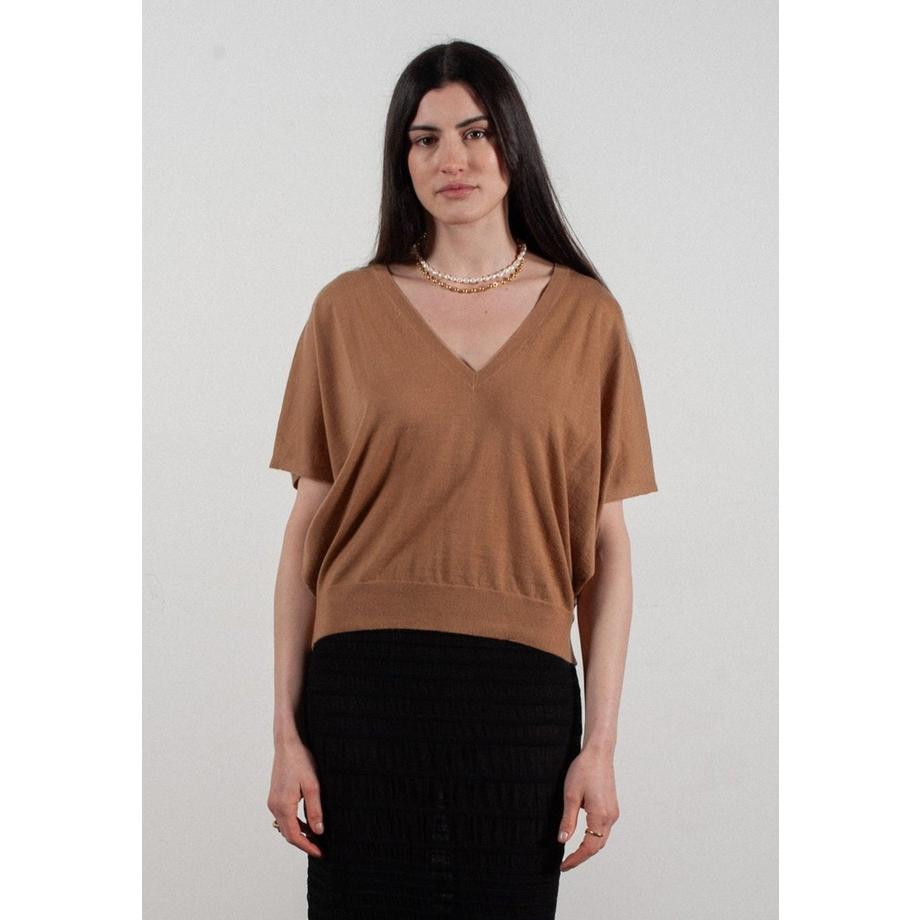 pullover mit V-Ausschnitt und Fledermausärmeln - KELLY 6
