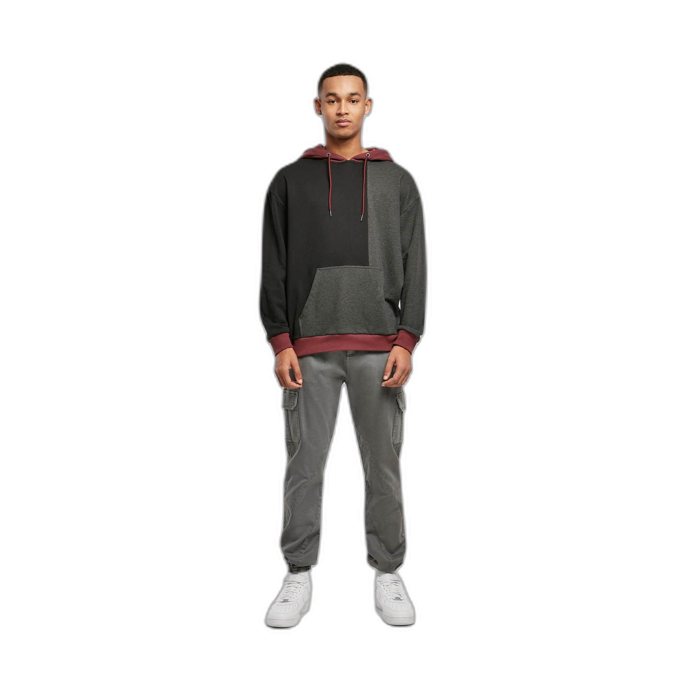 URBAN CLASSICS Oversized Color Block Kapuzenpullover  