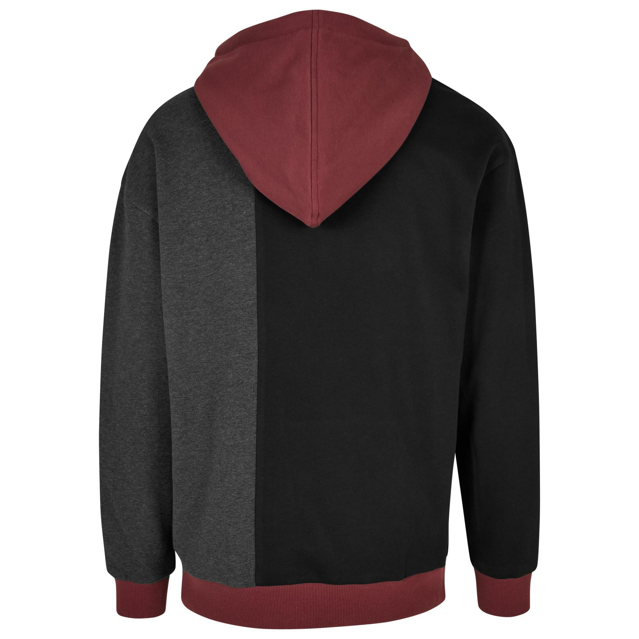 URBAN CLASSICS Oversized Color Block Kapuzenpullover  