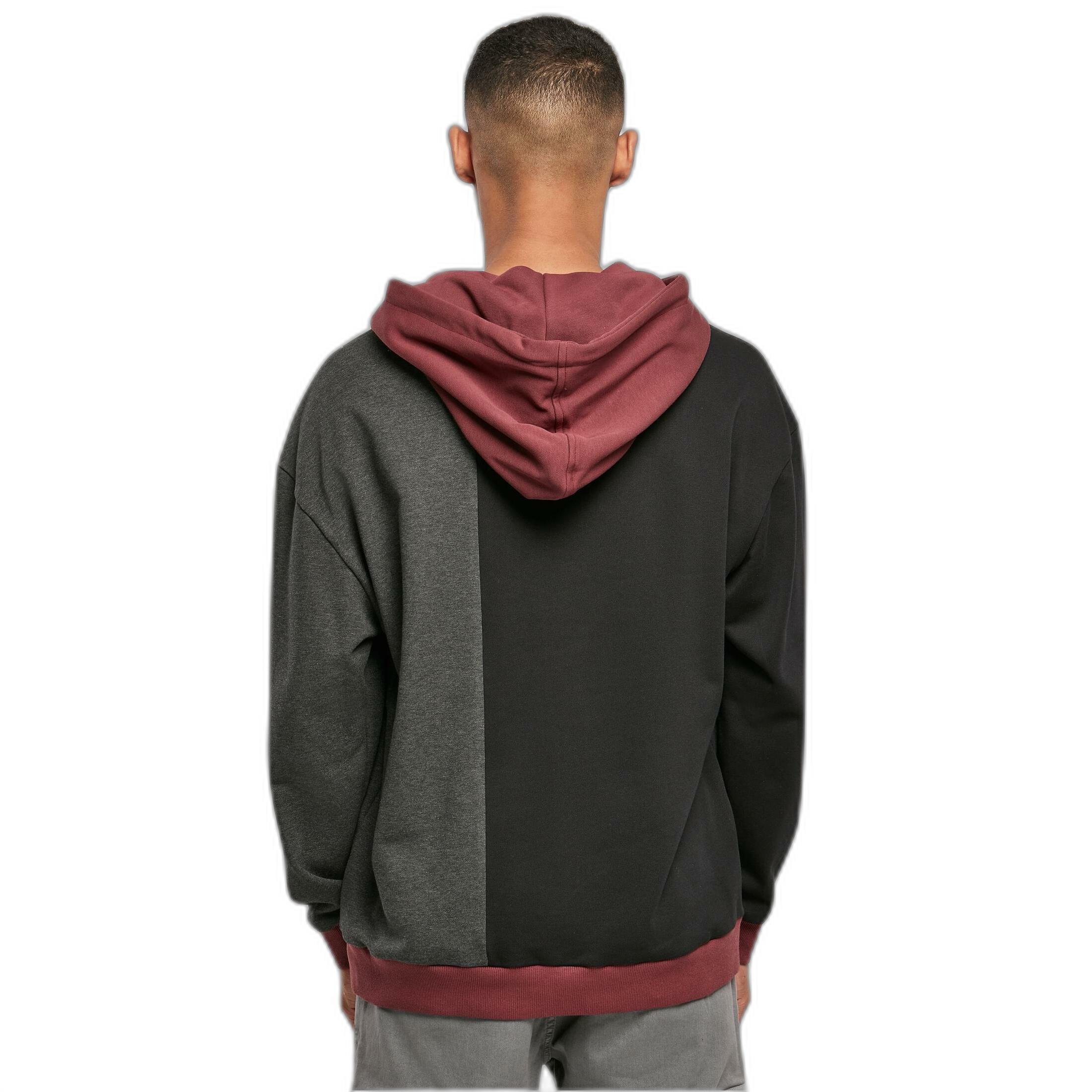 URBAN CLASSICS Oversized Color Block Kapuzenpullover  