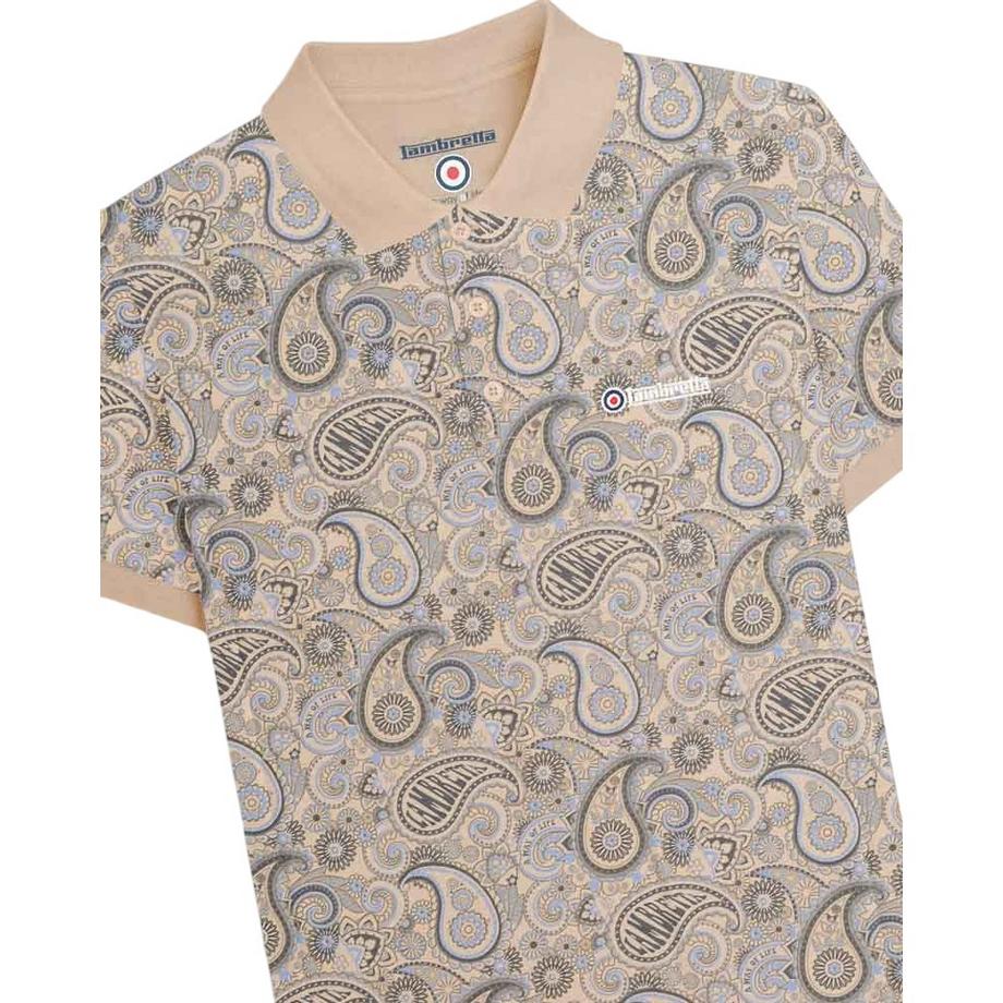 Lambretta Polo Motif Paisley  