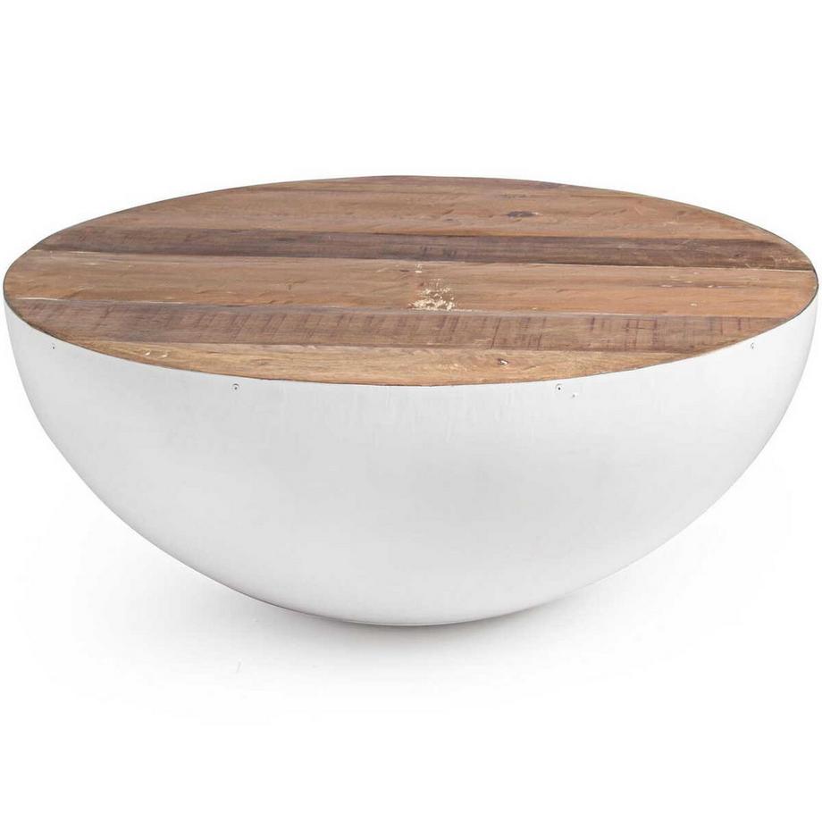 mutoni Table basse Lancaster 90x90 blanc  