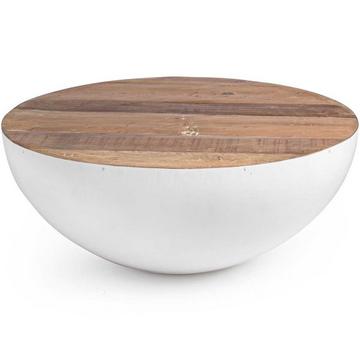 Table basse Lancaster 90x90 blanc