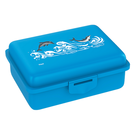 fizzy Fizzii Lunchbox mit Trennfach cyan, Delfin  