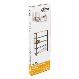 5five Étagère à chaussures avec banc de décharge - 4 niveaux  