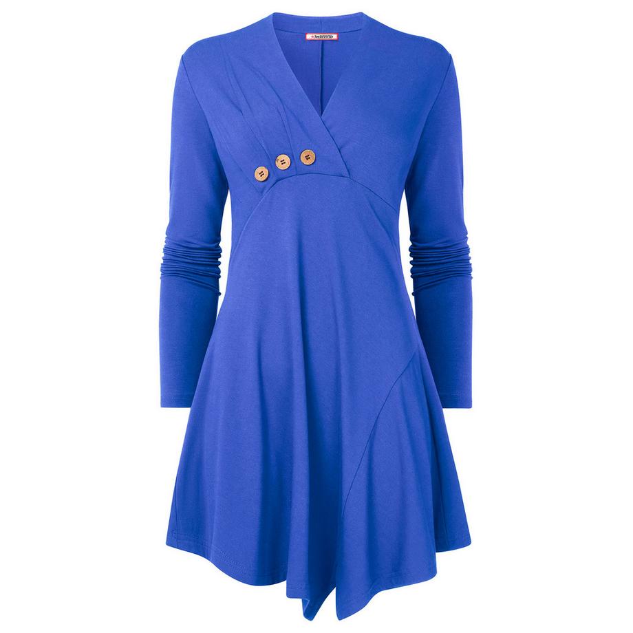 Joe Browns Asymmetrische Jersey Tunika Knopfleiste  