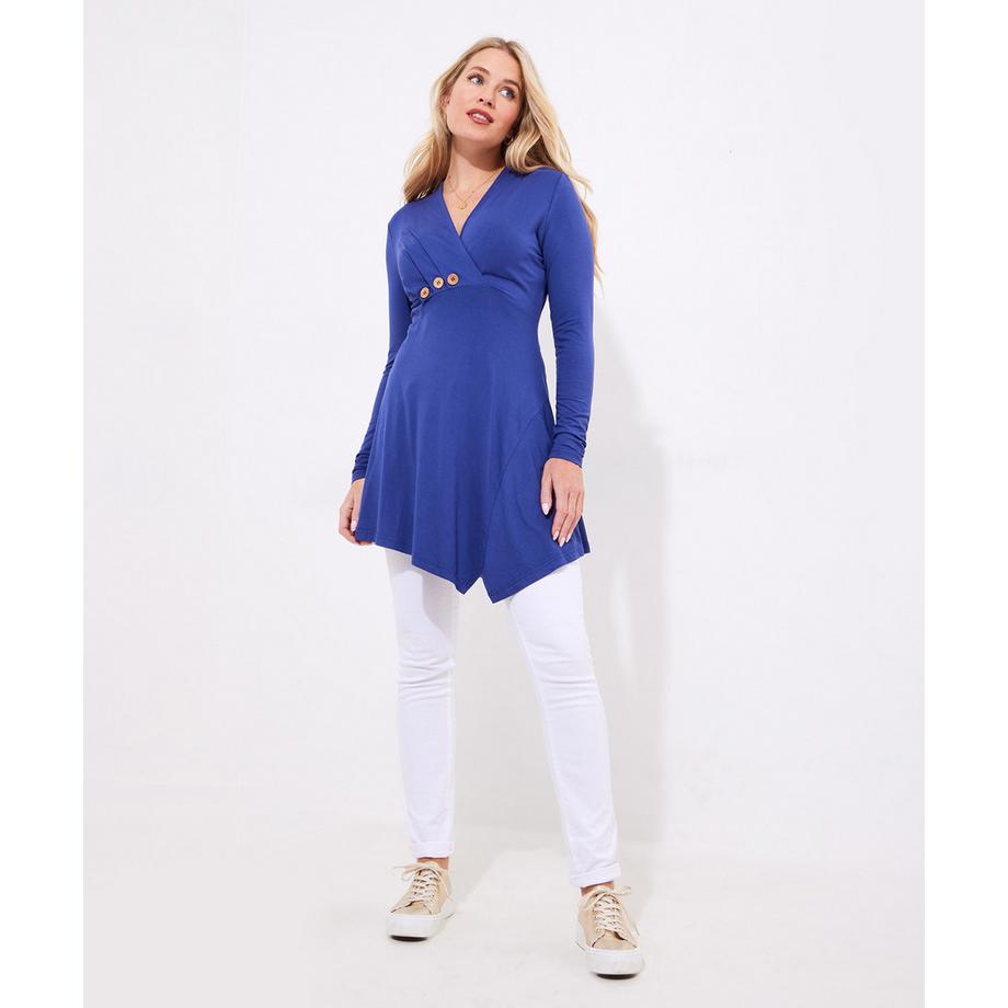 Joe Browns Asymmetrische Jersey Tunika Knopfleiste  