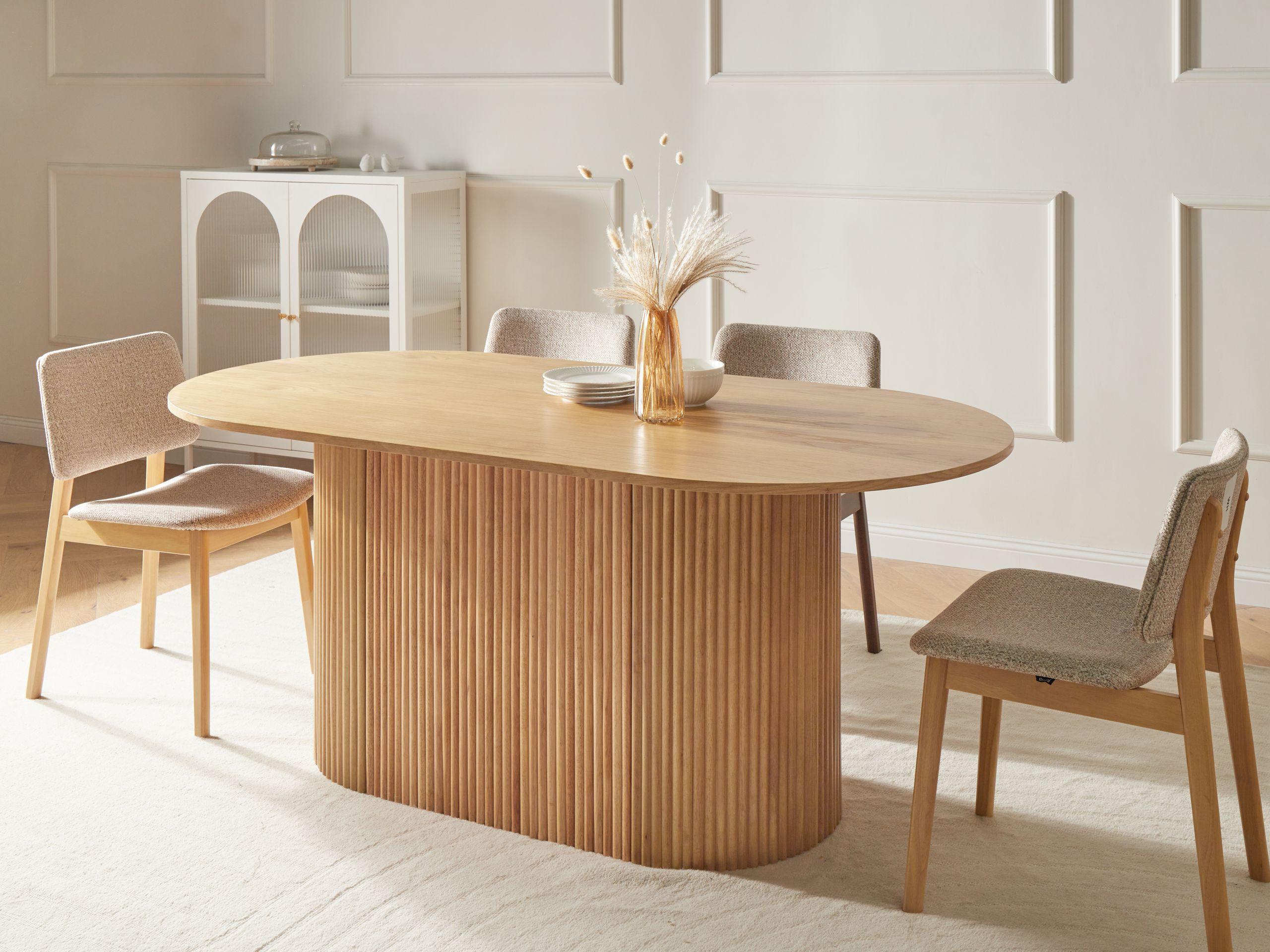 Beliani Table de repas en MDF Minimaliste LUNNIN  