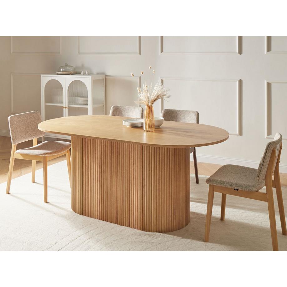 Beliani Table de repas en MDF Minimaliste LUNNIN  