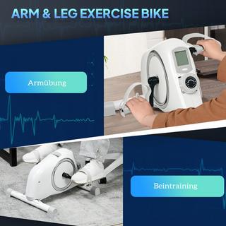 Northio  Pedaltrainer Mini Heimtrainer für Senioren mit 8 verstellbarem Magnetwiderstand & LCD-Display Arm- und Beintrainer Fitnessbike für zuhause Trainingsgerät Aosom 