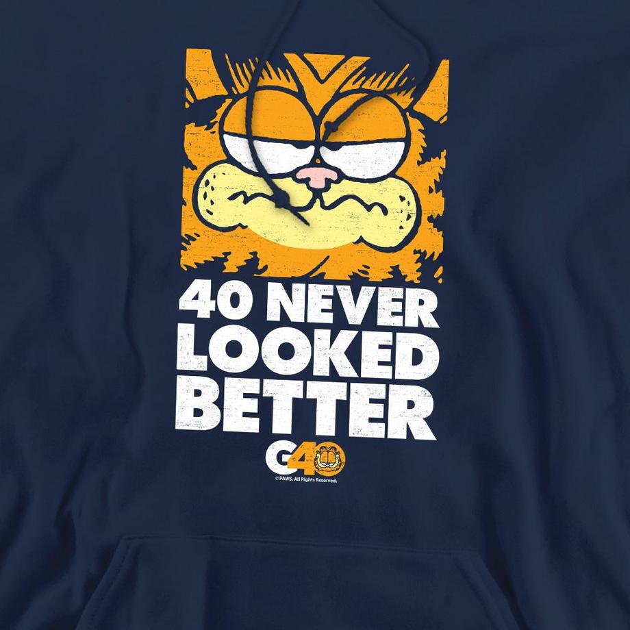 Garfield 40 Looks Felpa Con Cappuccio  