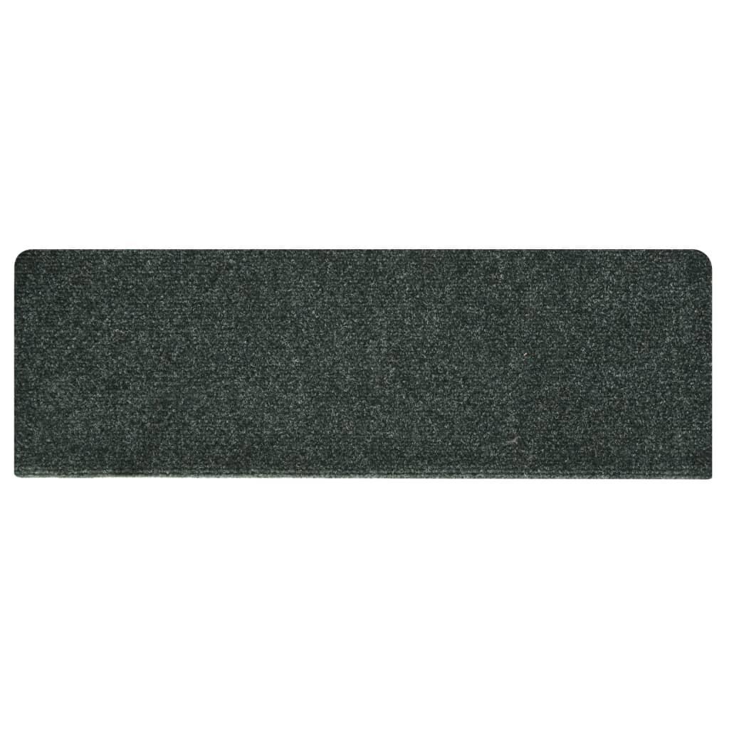 VidaXL Tapis d'escalier  pcs tissu aiguilleté polypropylène  