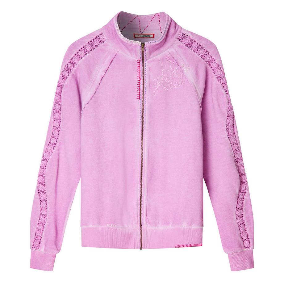 Joe Browns Sweatshirt mit Trichterhals Stickerei und Reissverschluss  