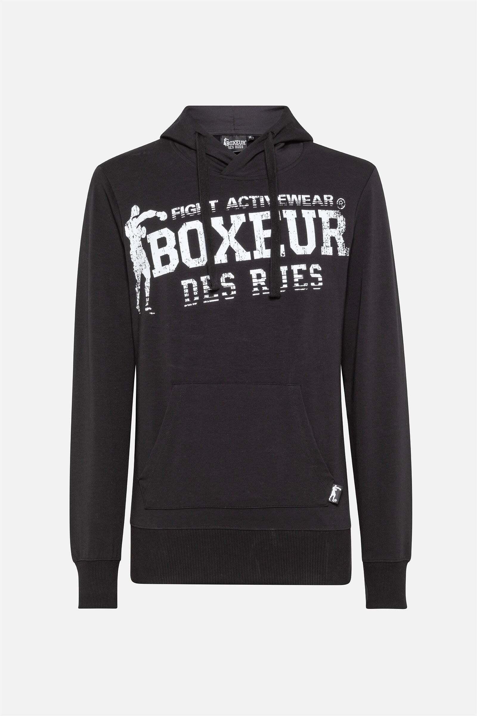 BOXEUR DES RUES  Sweat à capuche Hooded Sweatshirt with Thumb Openings 