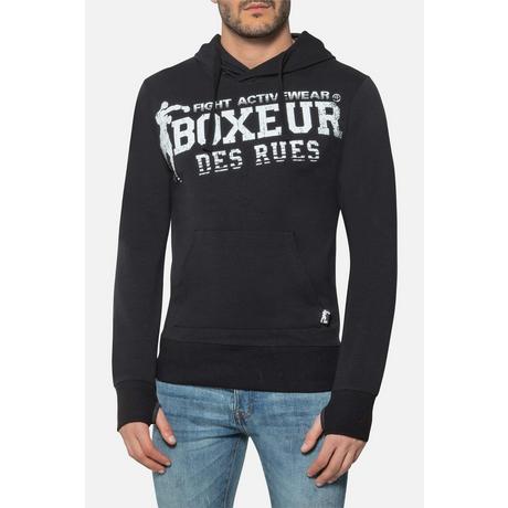 BOXEUR DES RUES  Sweat à capuche Hooded Sweatshirt with Thumb Openings 