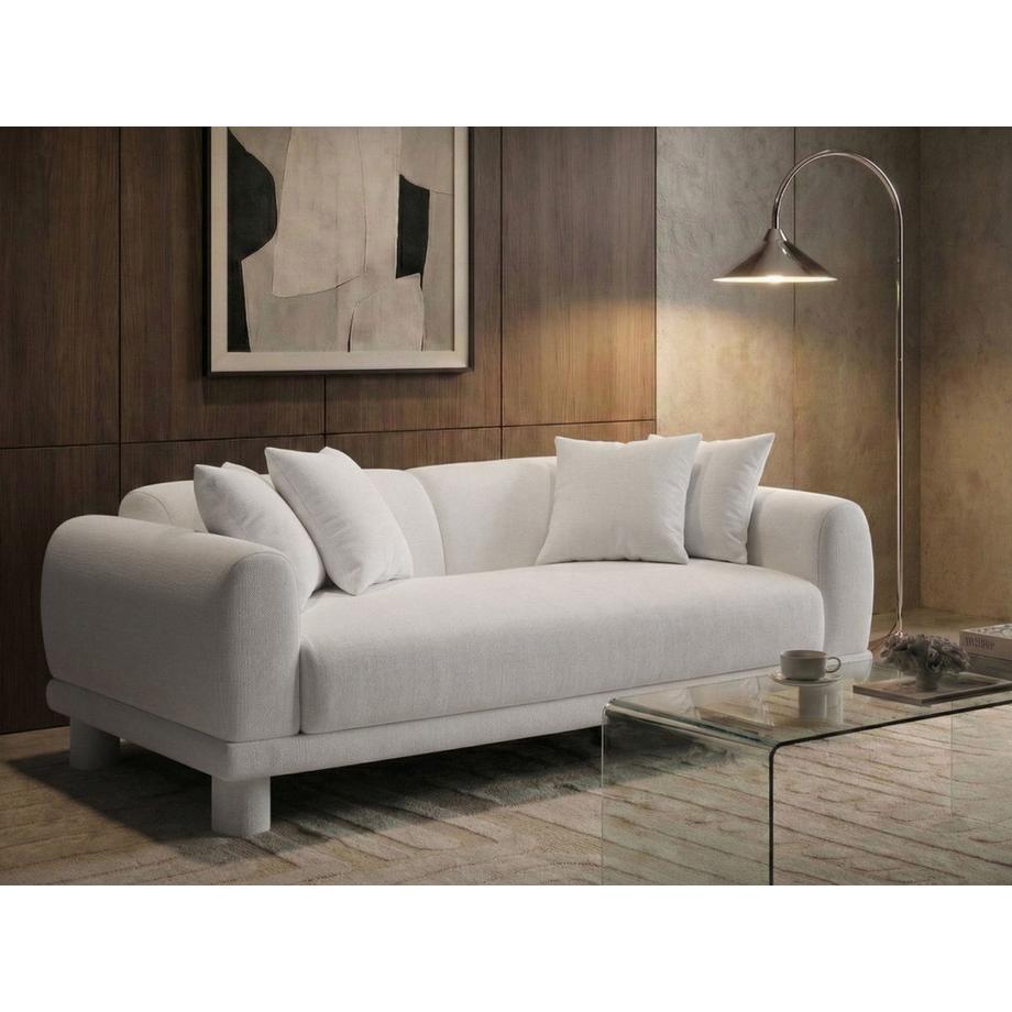 Beliani Canapé 3 places en Tissu Moderne PORI  