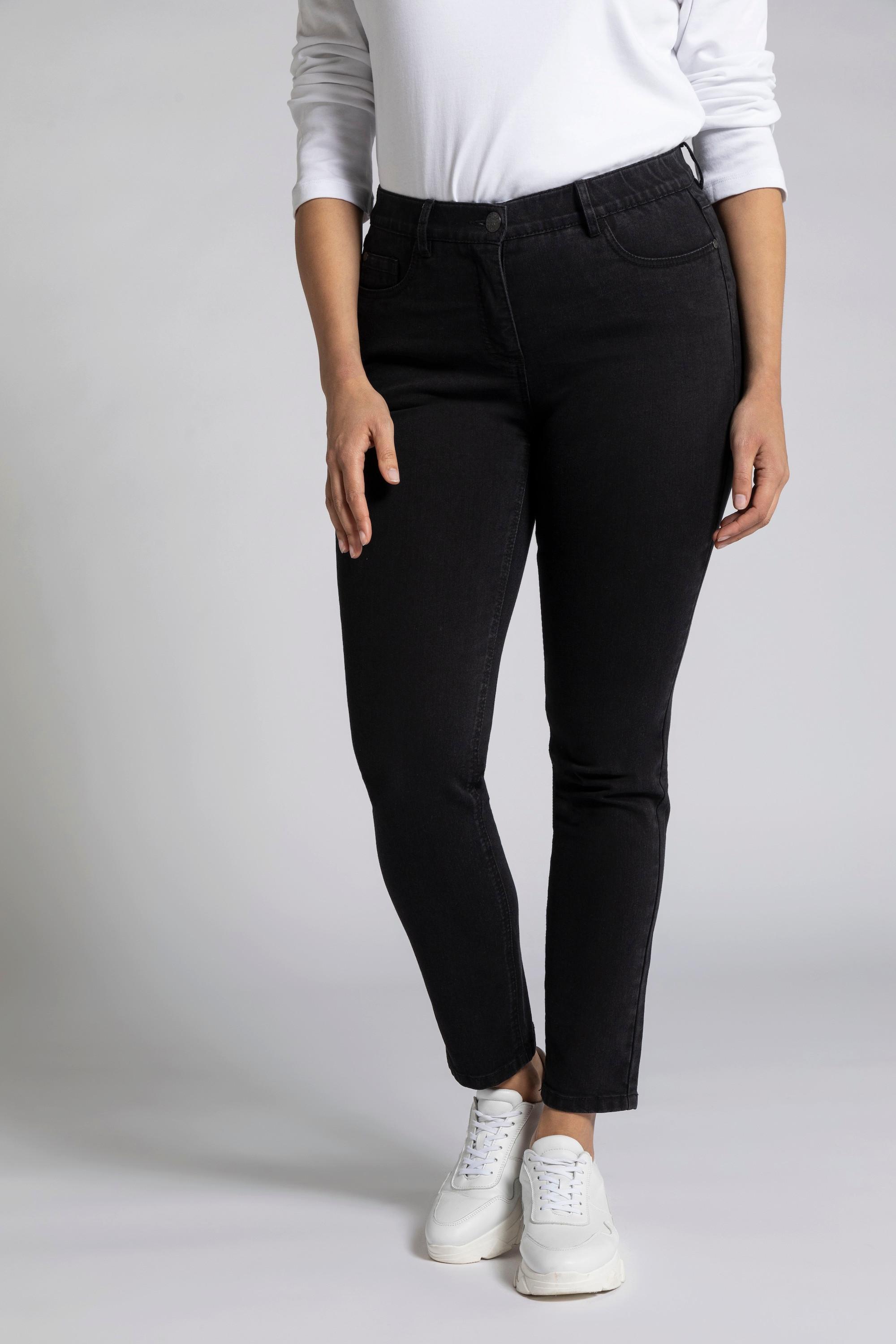 Ulla Popken  Jean modèle Sarah. Coupe skinny 5 poches et taille haute 