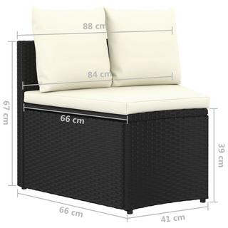 VidaXL Gartensofa poly-rattan  