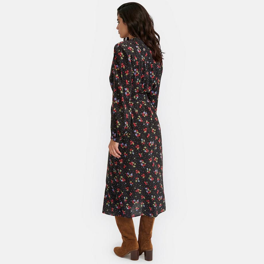 La Redoute Collections Robe longue imprimé floral à manches longues  