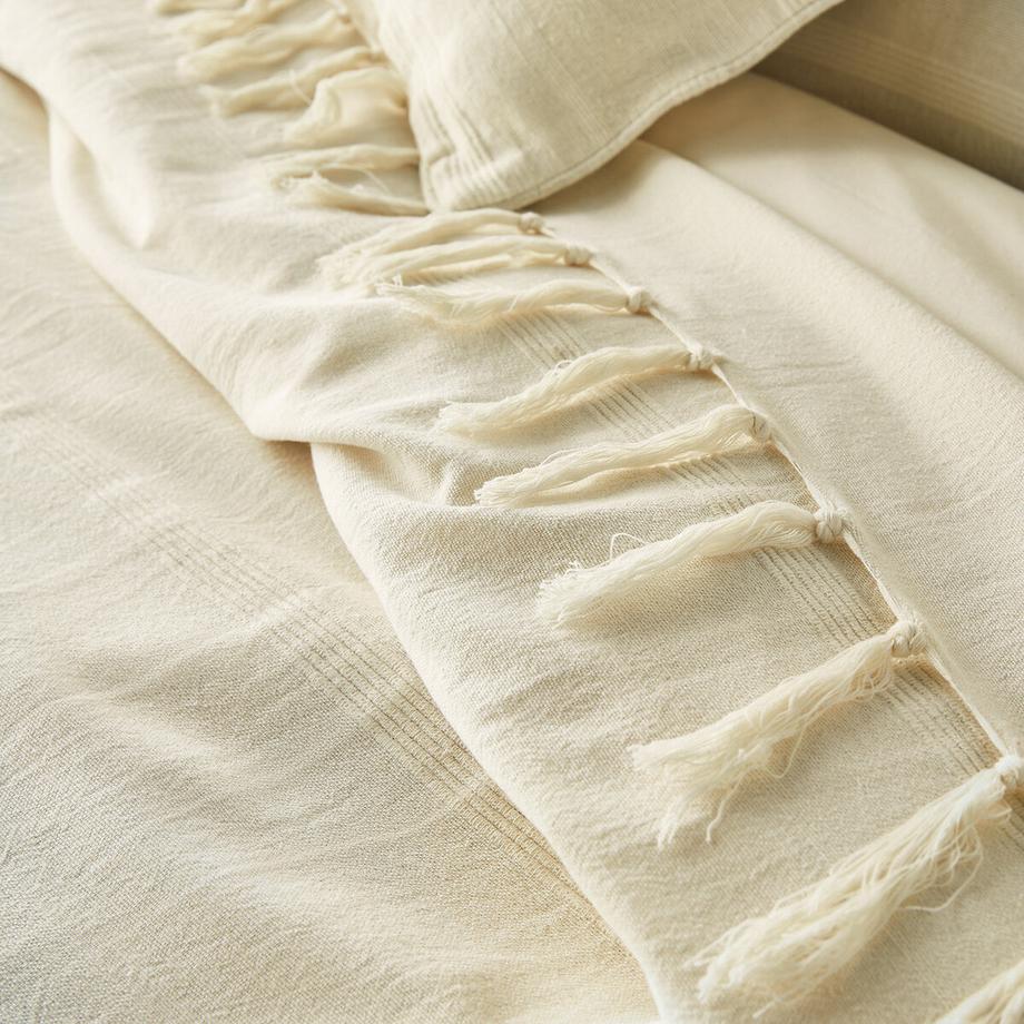 La Redoute Intérieurs Dessus de lit Nedo frangé  