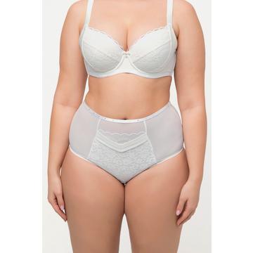 Culotte maxi shapewear à empiècement en dentelle et strass