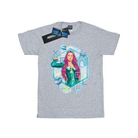 DC COMICS  Tshirt AQUAMAN MERA GEOMETRIC 