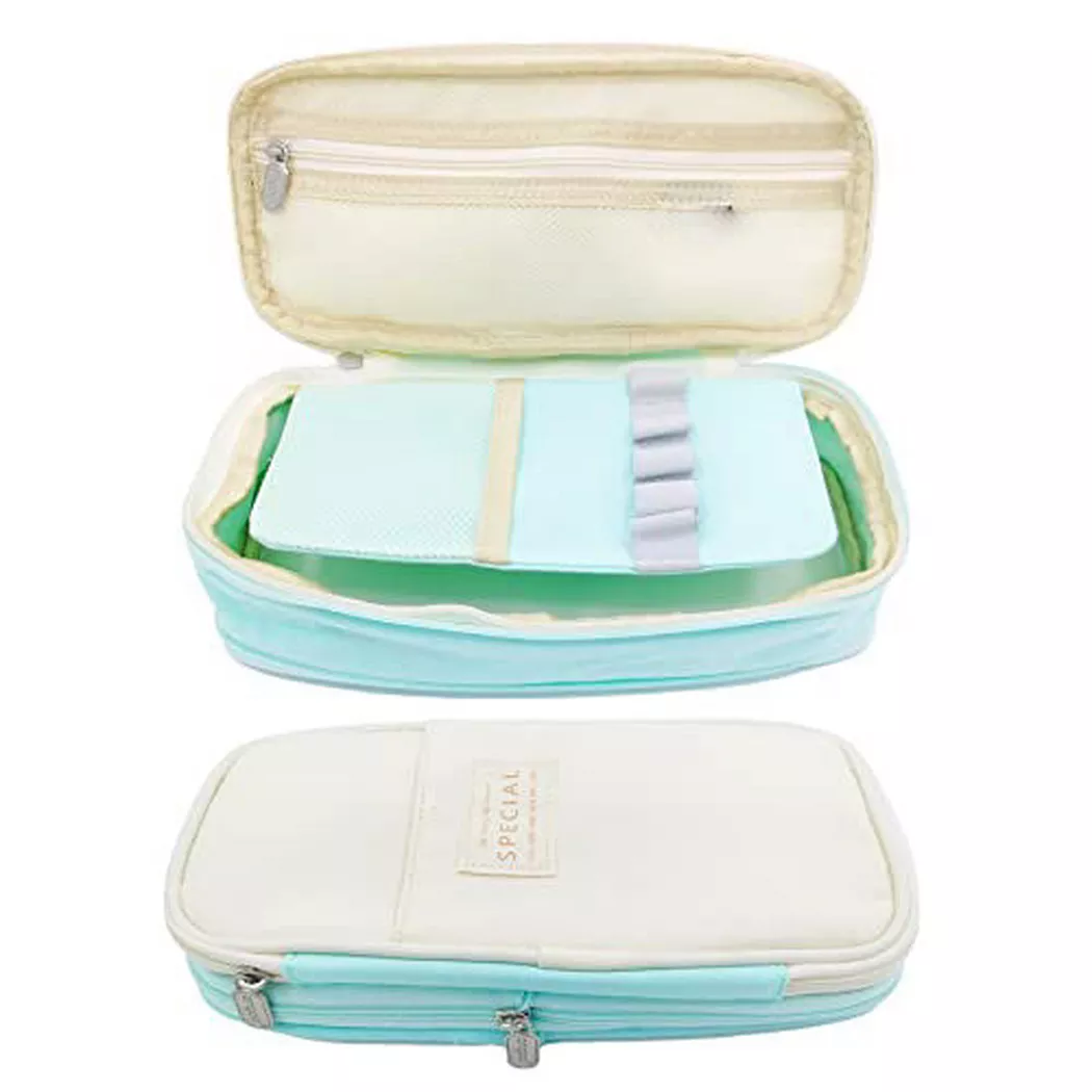 Only-bags.store - Federmäppchen, Großes Fassungsvermögen Federmäppchen, Langlebige Federtaschen, Federmäppchen mit Reißverschluss, One Size, Rasengrün