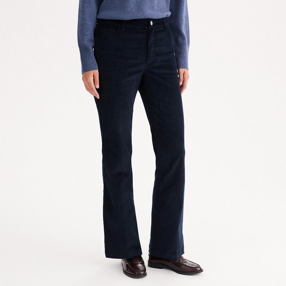 Pantalon bootcut en velours côtelé