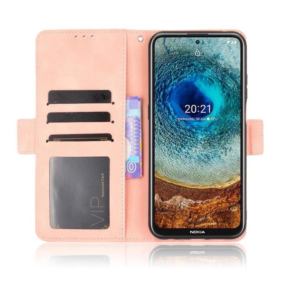 Cover-Discount  Nokia X20 - Étui avec de nombreux compartiments pour cartes marron 