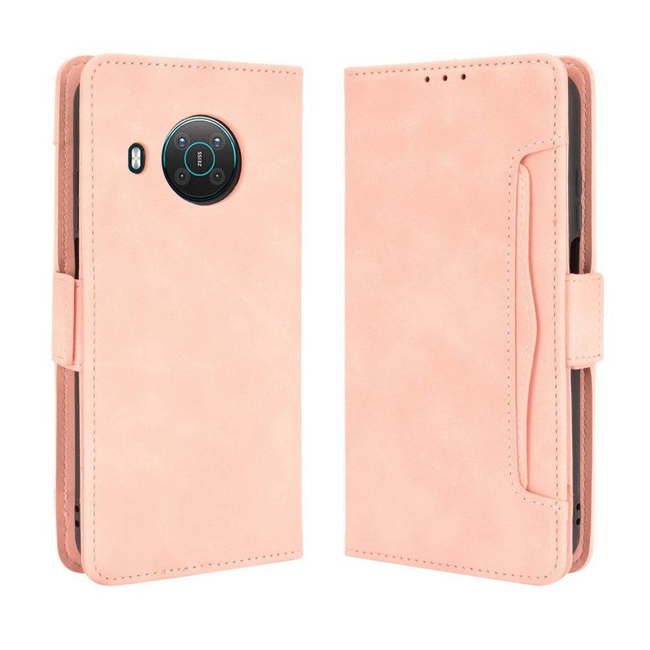 Nokia X20 - Étui avec de nombreux compartiments pour cartes marron