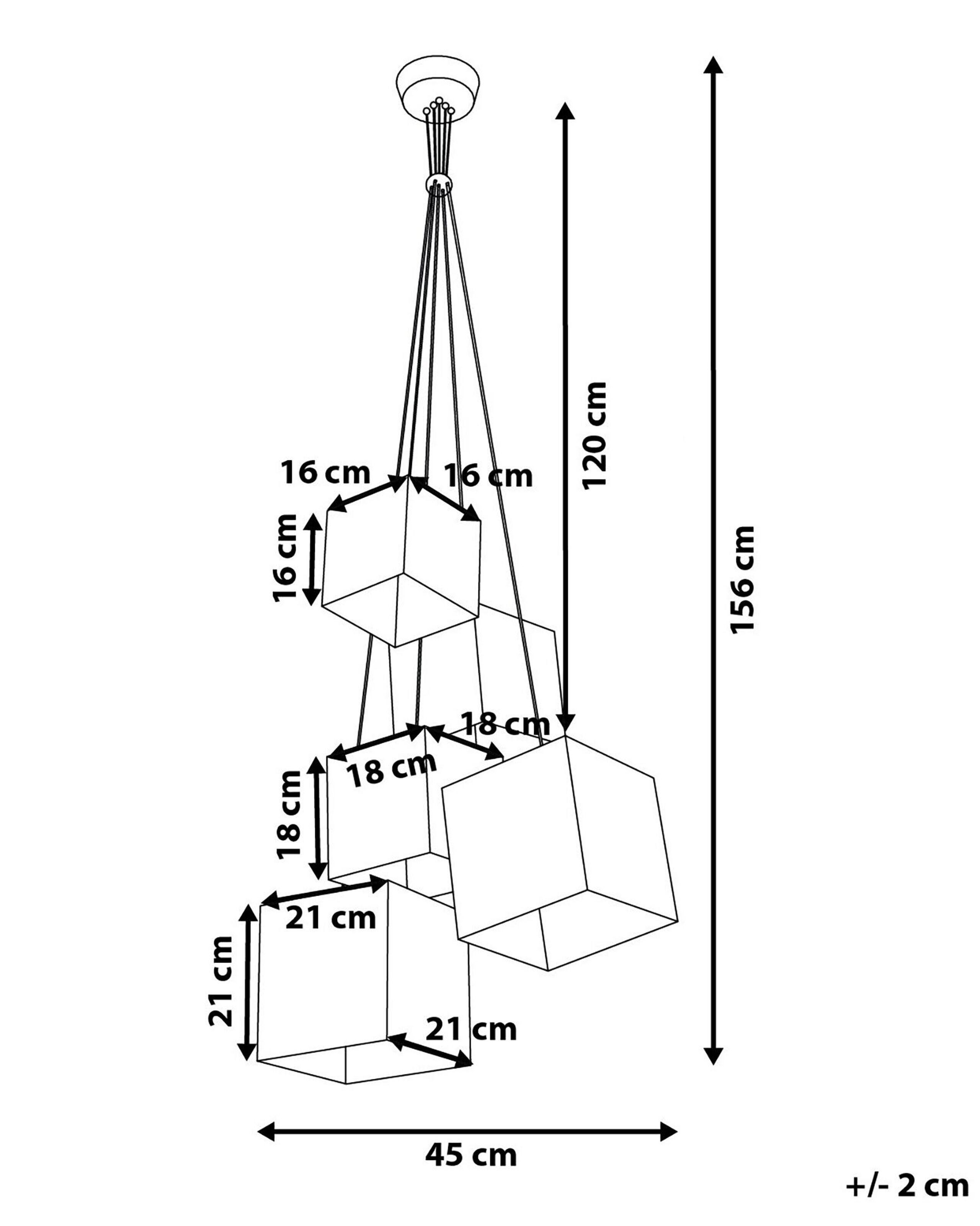 Beliani Lampe suspension en Polyester Rétro MESTA  