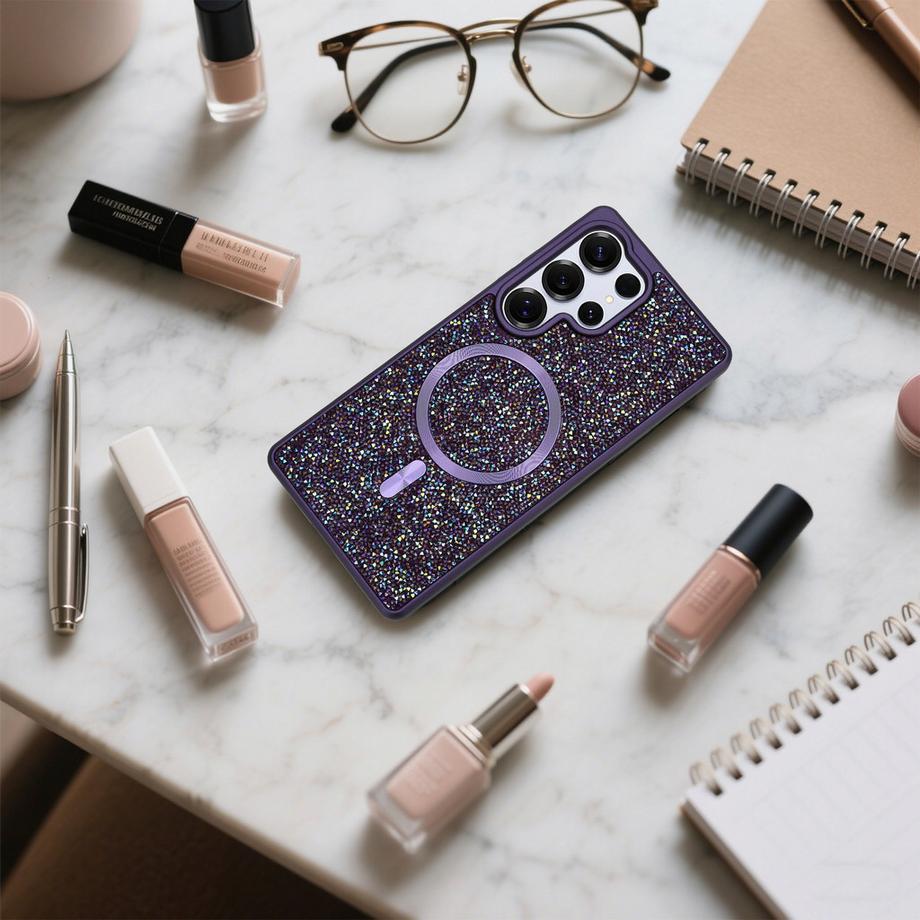 Cadorabo  Coque pour Samsung Galaxy S25 Ultra Paillettes Scintillant Design 