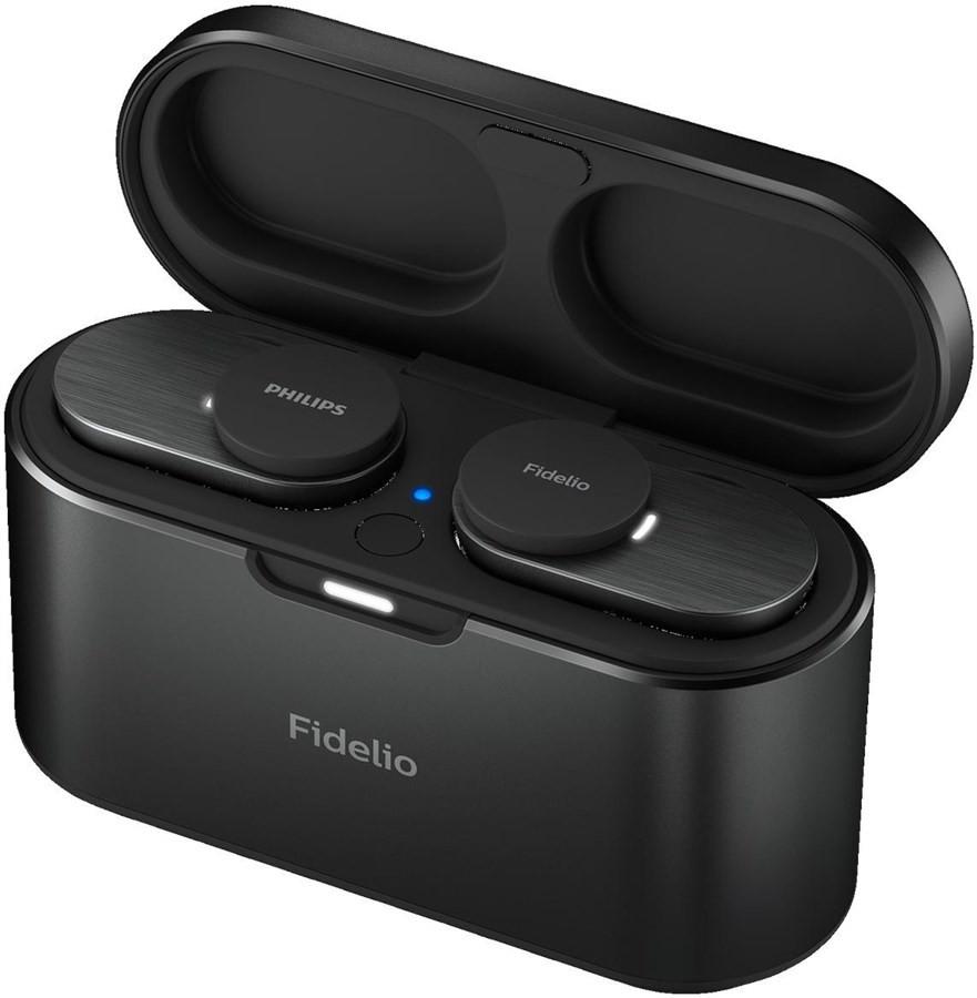PHILIPS  T1BK/00, True Wireless In-Ear schwarz, Aktiv Noise Cancelling, Ladecase 
