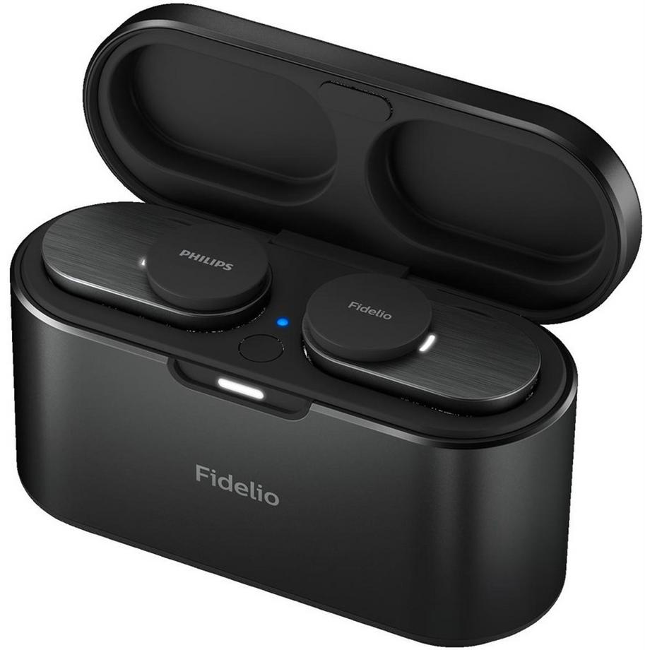PHILIPS  T1BK/00, True Wireless In-Ear schwarz, Aktiv Noise Cancelling, Ladecase 