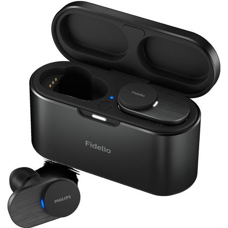 PHILIPS  T1BK/00, True Wireless In-Ear schwarz, Aktiv Noise Cancelling, Ladecase 