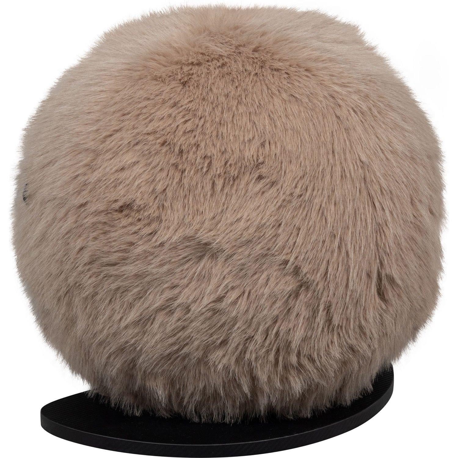 mutoni Hocker Pluk Faux-Fur sand  