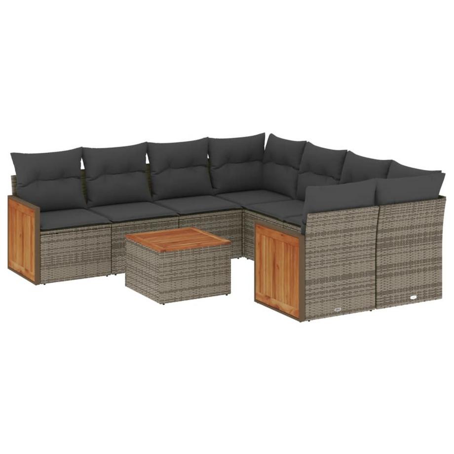 set divano da giardino Polirattan