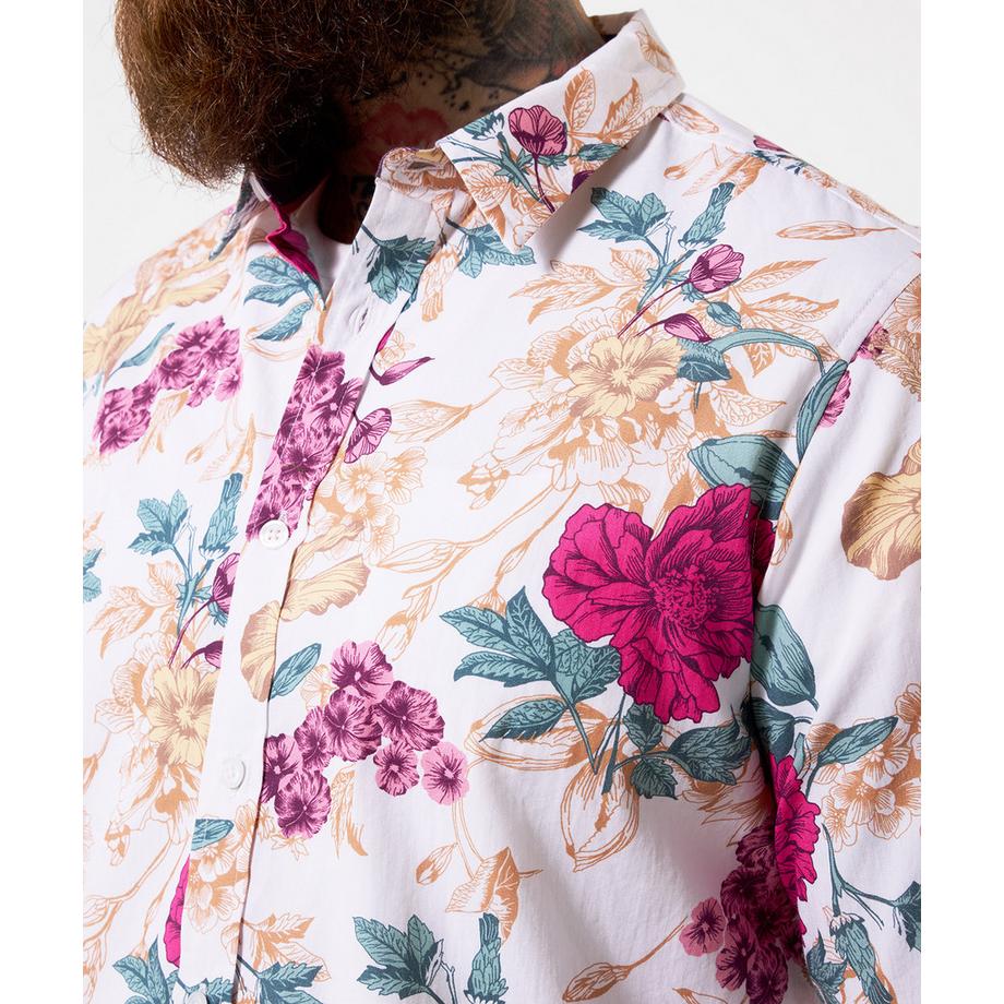 Joe Browns Langarmhemd mit kräftigem Blumenmuster  